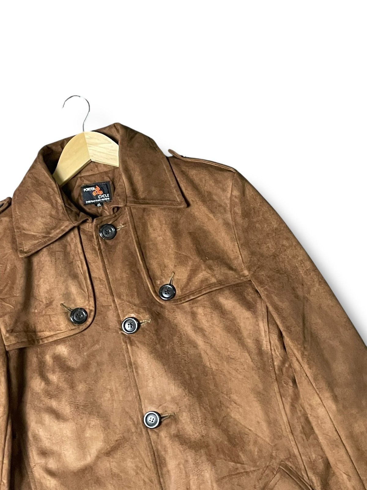 Japanese Brand Porter Cycle Brand Leather Suede Jacket (60) Size US XL / EU 56 / 4 - 2 Thumbnail