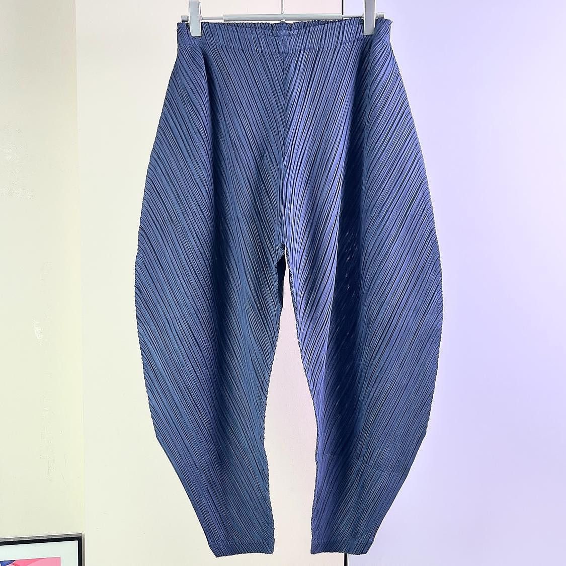 Pleats Please Issey Miyake PLEATS PLEASE ISSEY MIYAKE Pleated Pants Size 3 Size 28" / US 6 / IT 42 - 1 Thumbnail