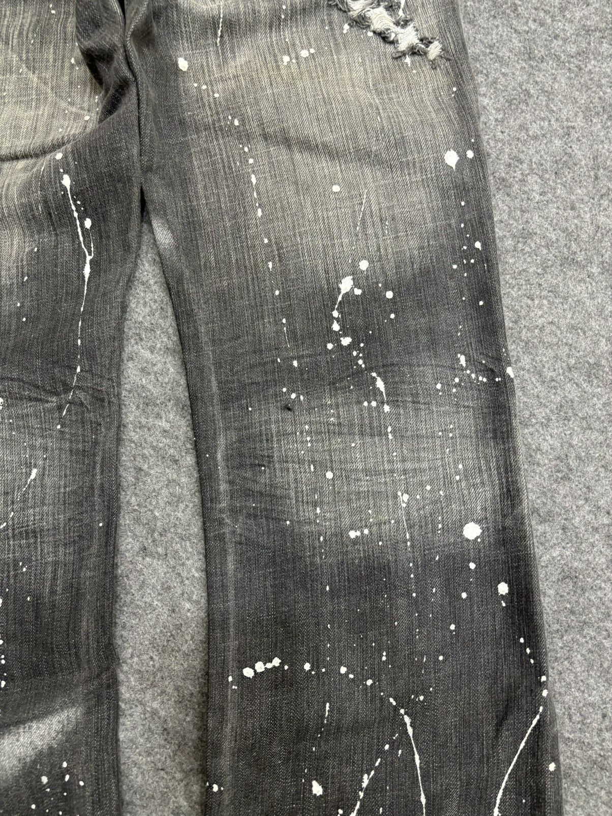 Seditionaries 💥FLARE💥 RHYME Japan Painter Spiky Distressed Denim F566 Size US 28 / EU 44 - 15 Thumbnail
