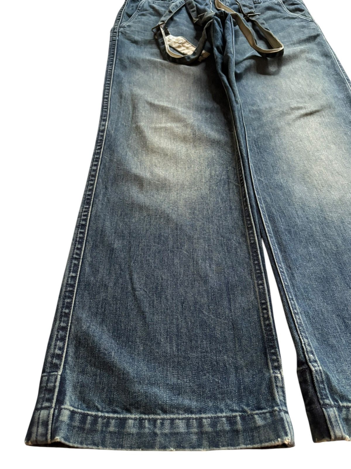 Gap Vintage Gap Mud Wash Suspenders Style Loose Baggy Jeans Size US 38 / EU 54 - 6 Thumbnail