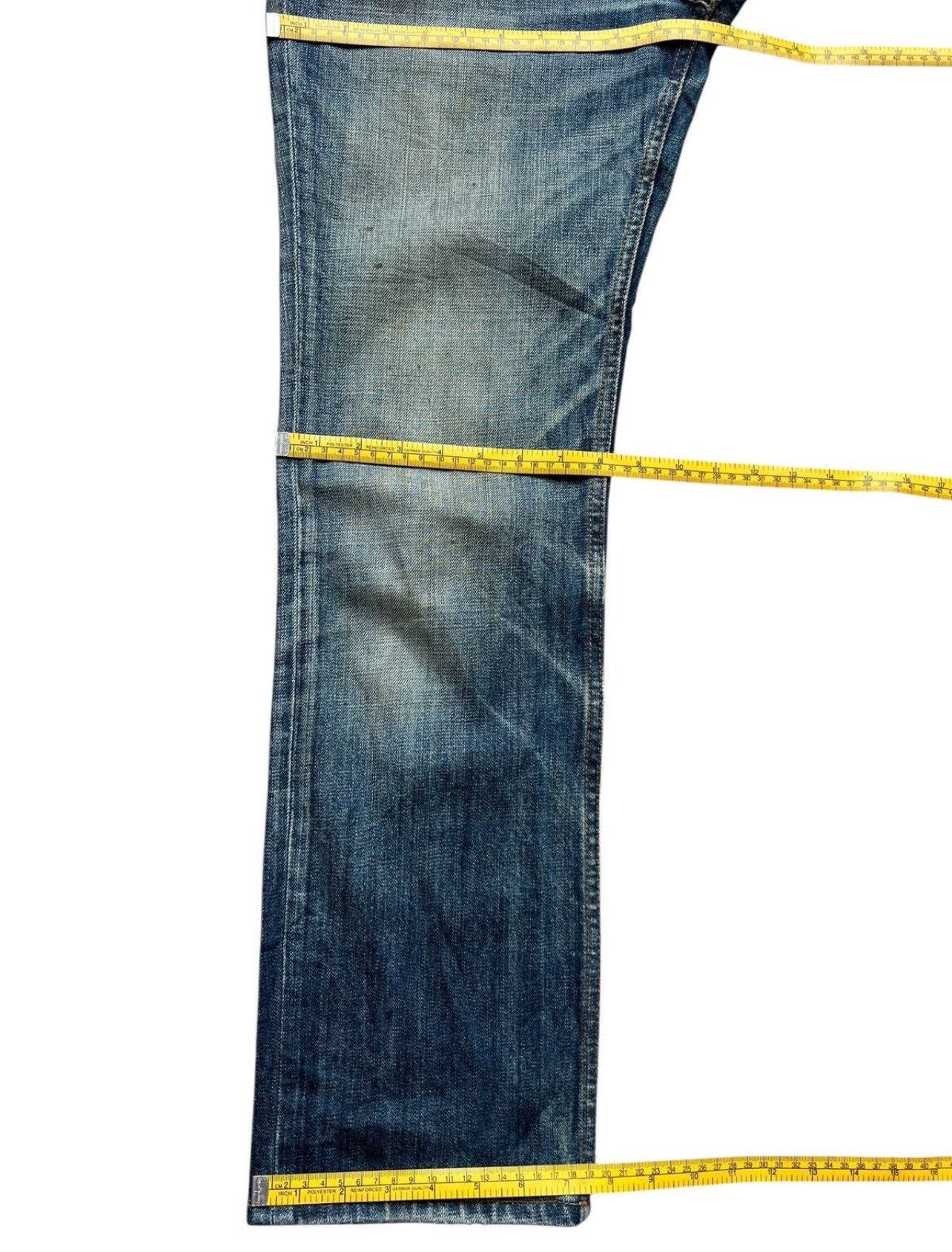 Johnbull Vintage John Bull Japan Distressed Denim Jeans 31x30 Size US 31 - 14 Thumbnail