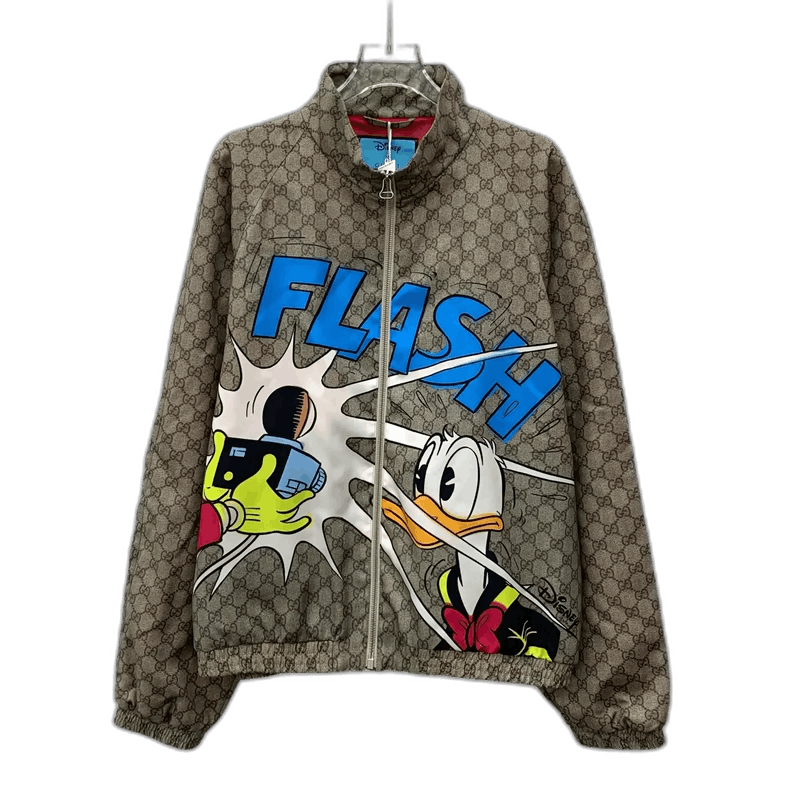 Gucci Gucci x Disney Brown Logo Print Jacket Size S / US 4 / IT 40 - 1 Thumbnail