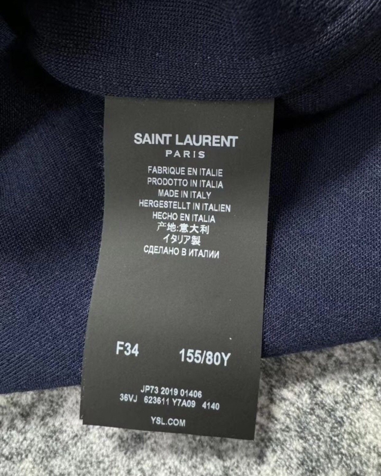 Saint Laurent Paris Saint Laurent gold embroidered shoulder padded jacket Size XS / US 0-2 / IT 36-38 - 4 Thumbnail