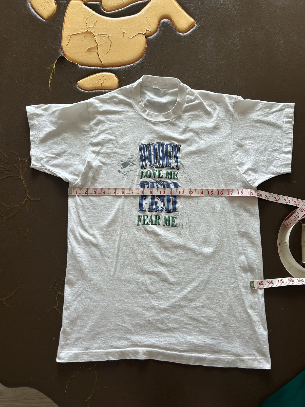 Vintage Vintage Funny Satire Fishing tee Women Love me Size US M / EU 48-50 / 2 - 6 Thumbnail