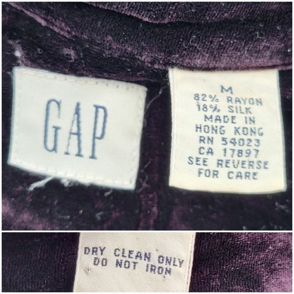 Gap Vintage 90s y2k Gap Purple Crushed Velvet Silk Blend Whimsyg Size M / US 6-8 / IT 42-44 - 3 Thumbnail