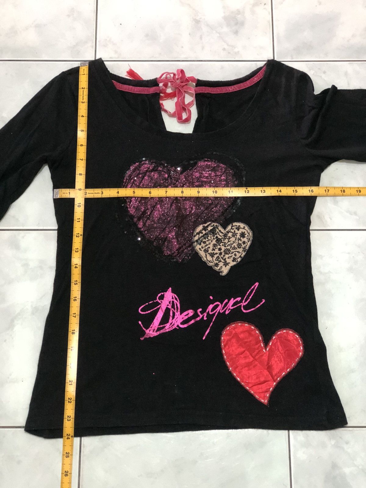 Japanese Brand Desigual Love Hearts Embroidery Size M / US 6-8 / IT 42-44 - 21 Thumbnail