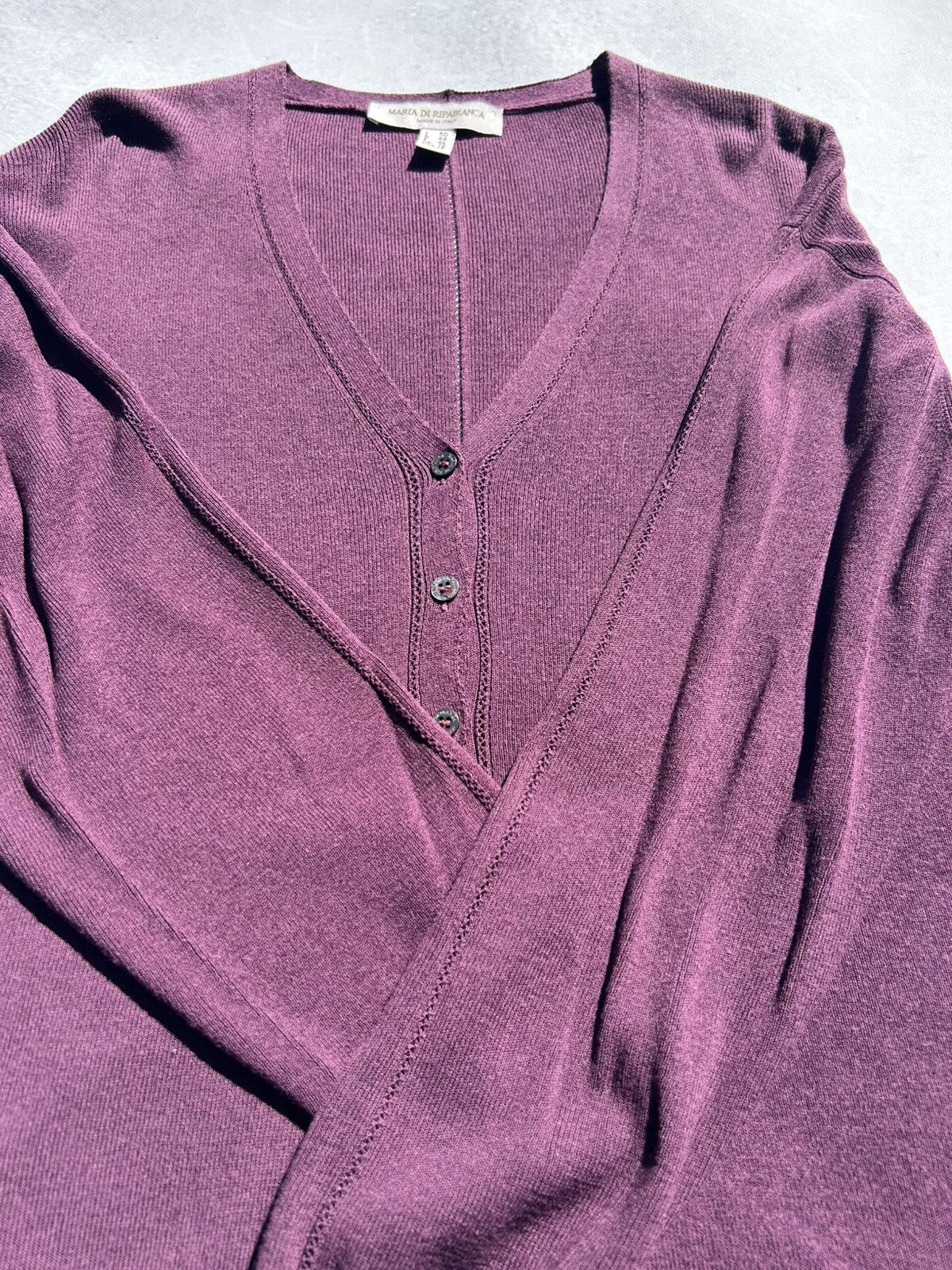Other Maria Di Ripabianca Women Cardigan Made in Italy Size XL Size XL / US 12-14 / IT 48-50 - 4 Thumbnail