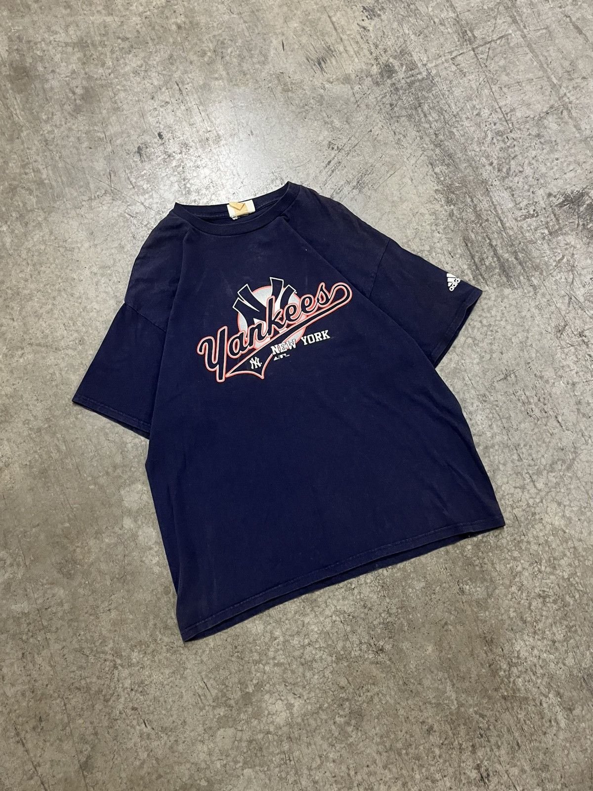 Vintage NY Yankees vintage addidas shirt 90s streetwear hype Size US L / EU 52-54 / 3 - 2 Thumbnail