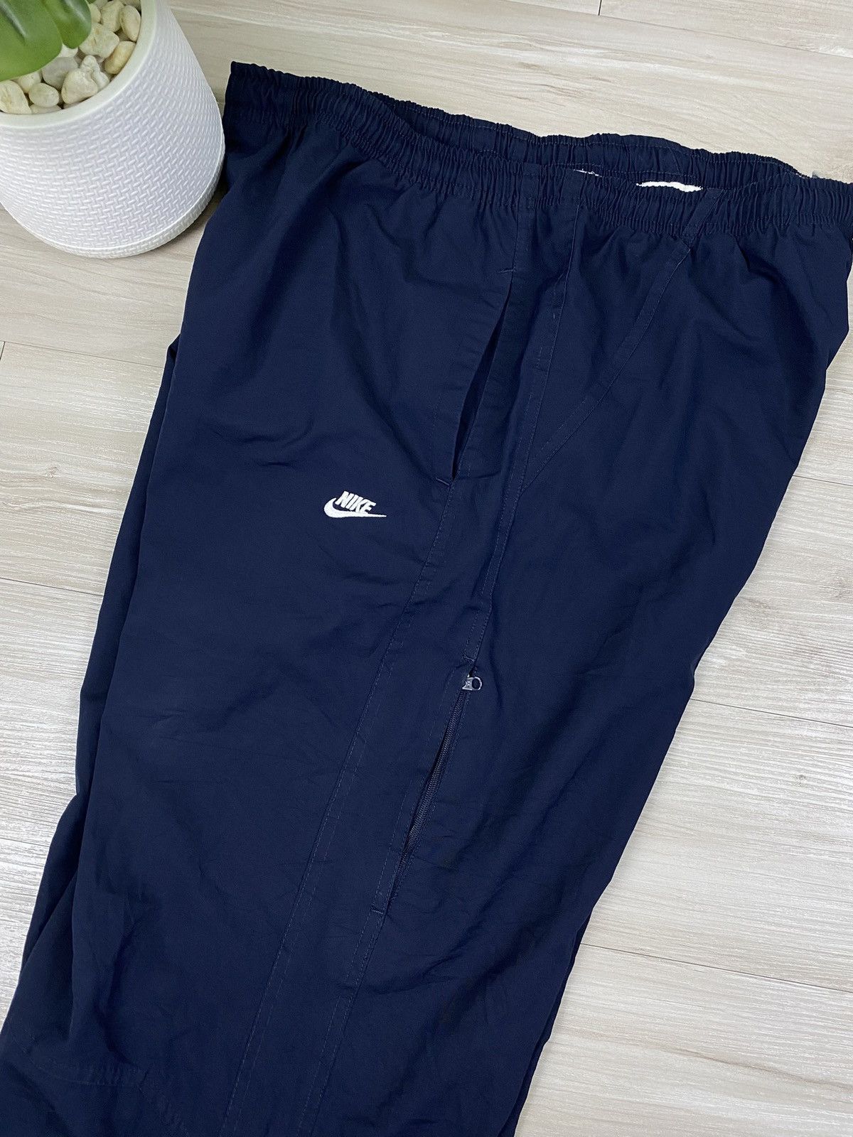 Nike Nike Y2K Double swoosh Vintage Nylon Track Pants Drill Track Size US 34 / EU 50 - 4 Thumbnail