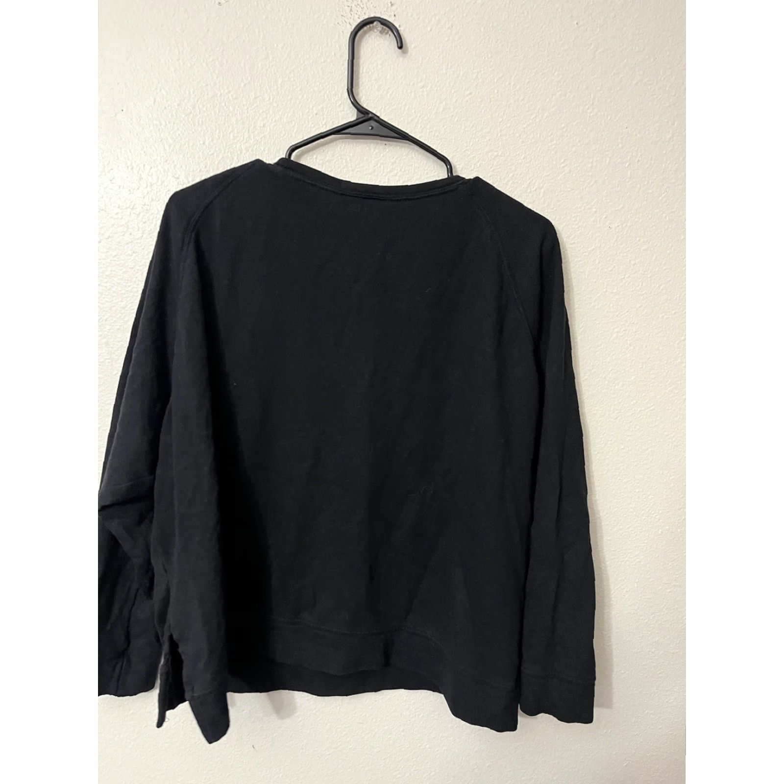 DKNY DKNY SPORT Sweatshirt Top Black Women XL Logo Pullover Crew Neck Fleece Cotton Polyester Casual Activewear Size XL / US 12-14 / IT 48-50 - 3 Thumbnail