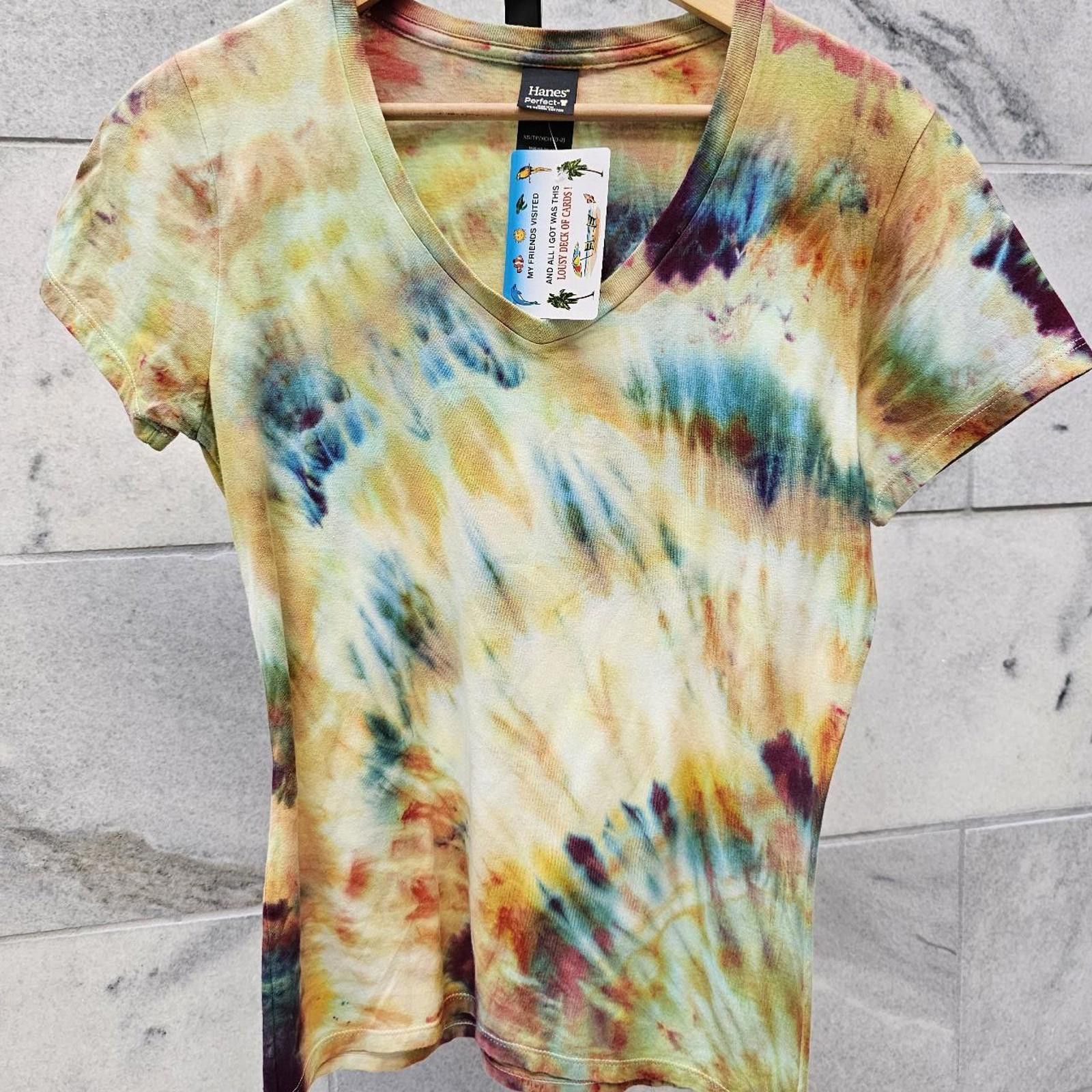 Hanes Hanes Tie-Dye Multicolored T-shirt Size XS / US 0-2 / IT 36-38 - 2 Thumbnail