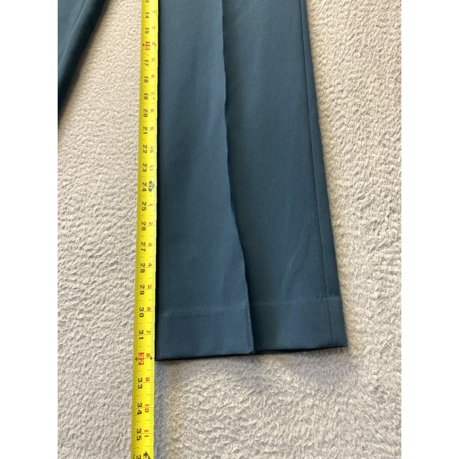 Banana Republic Banana Republic Dress Pants Women’s 2S Deep Aqua /0332 Pants Flat Front Stretch Regular 30 In Inseam 32 In Womens Size 26" / US 2 / IT 38 - 4 Thumbnail
