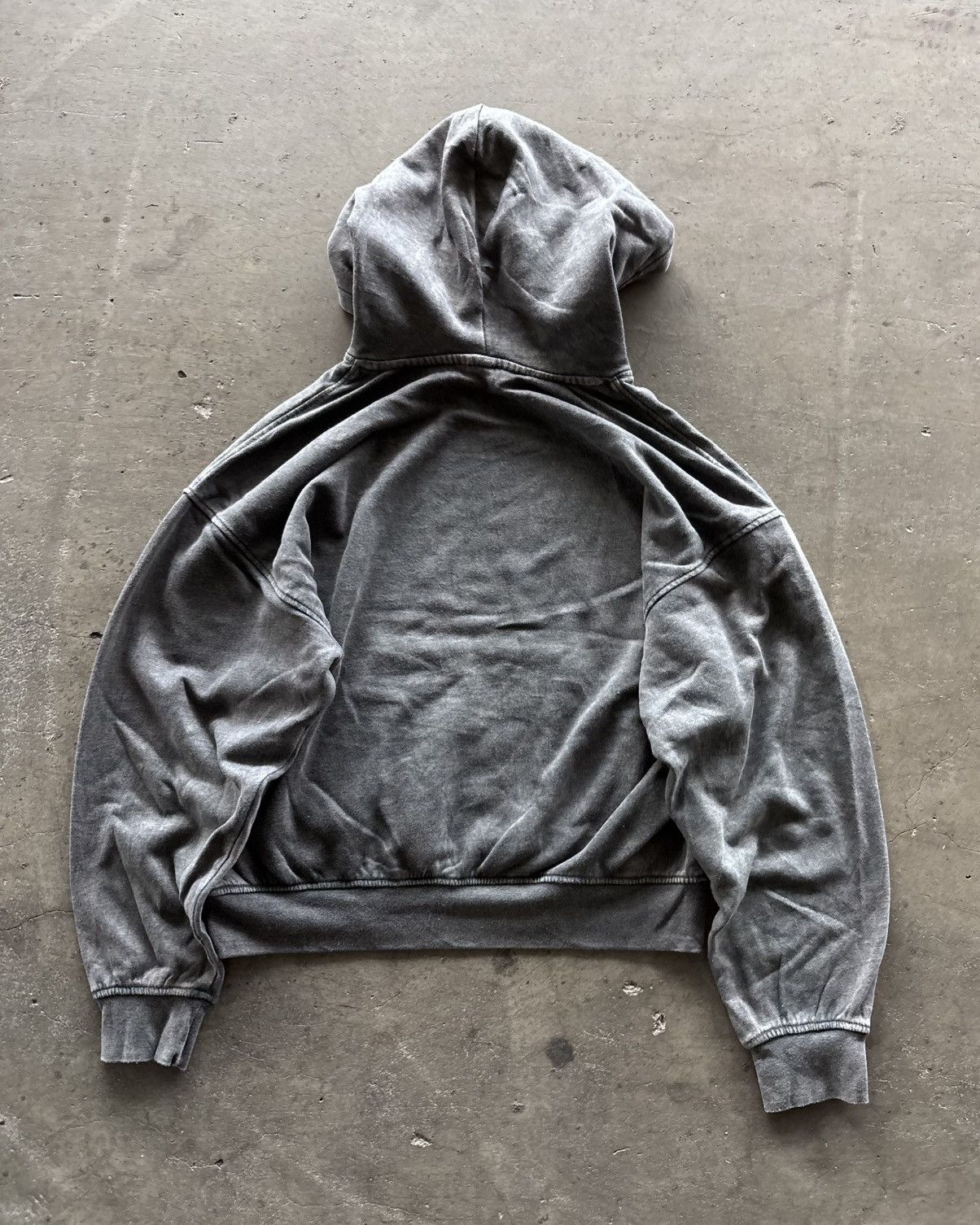Vintage Stone Washed Poem Grey Hoodie Size US M / EU 48-50 / 2 - 6 Thumbnail