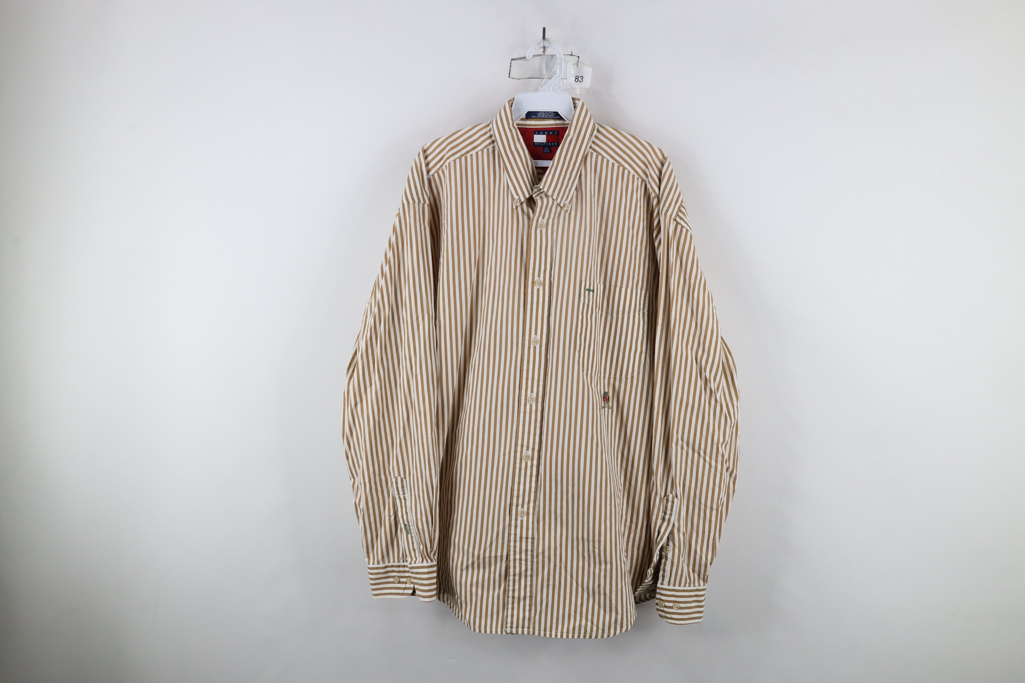 Tommy Hilfiger Vintage 90s Tommy Hilfiger Collared Button Down Shirt Cotton Size US XL / EU 56 / 4 - 1 Thumbnail