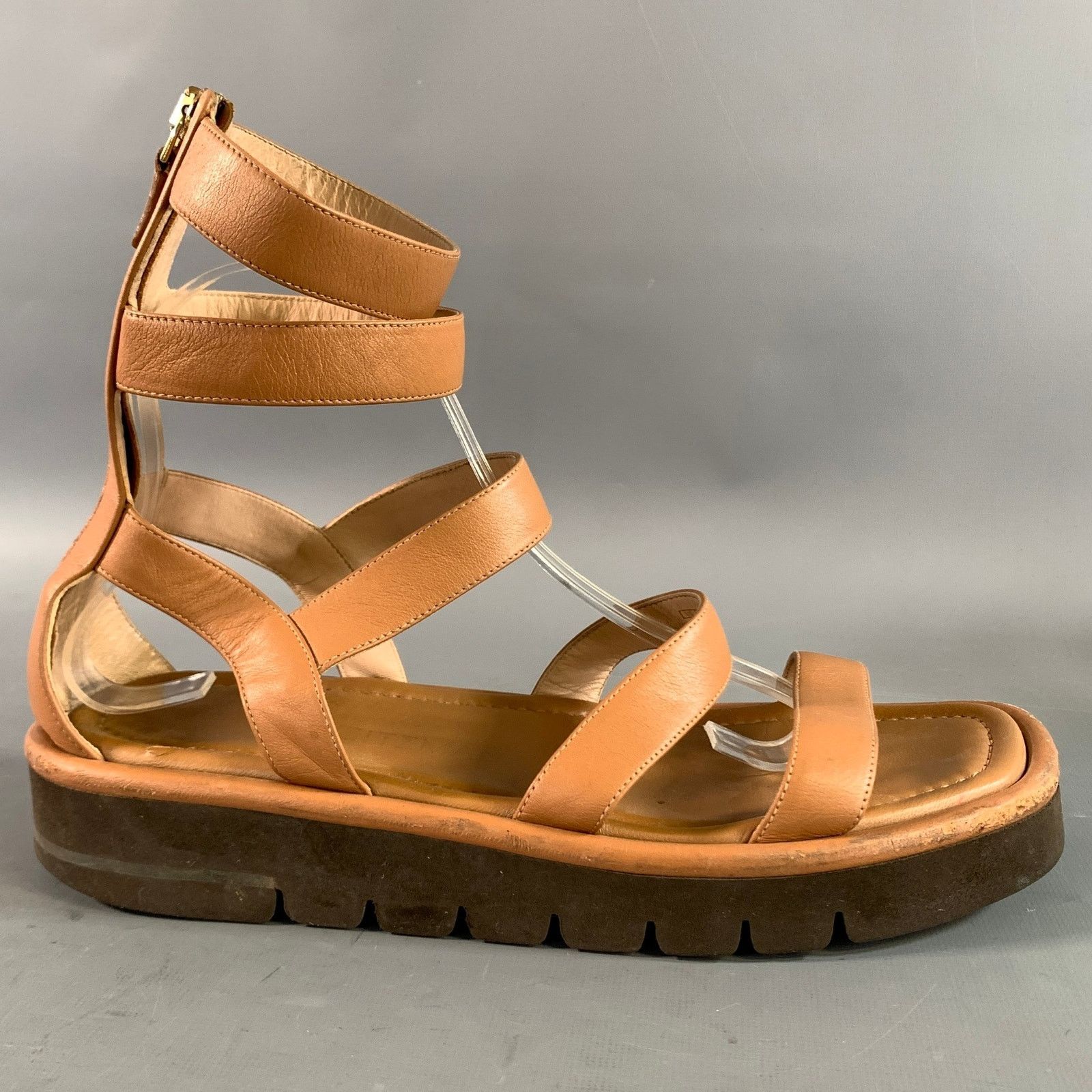 Stuart Weitzman STUART WEITZMAN Size 9.5 Brown Leather Gladiator Sandals Size US 9.5 / IT 39.5 - 2 Thumbnail