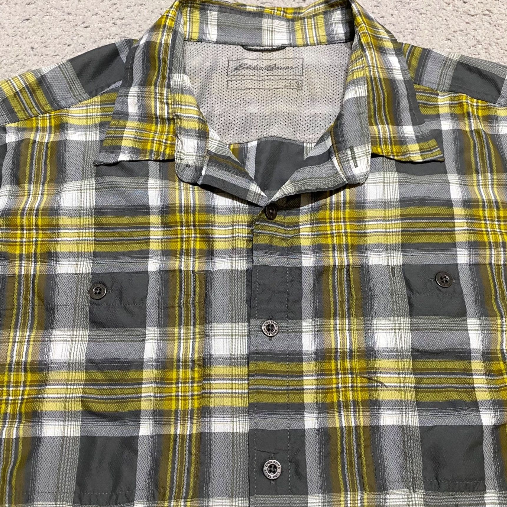 Eddie Bauer Eddie Bauer Mens XL Shirt Multicolor Plaid Button-Front Outdoor Long Sleeve Shirt Size US XL / EU 56 / 4 - 6 Thumbnail