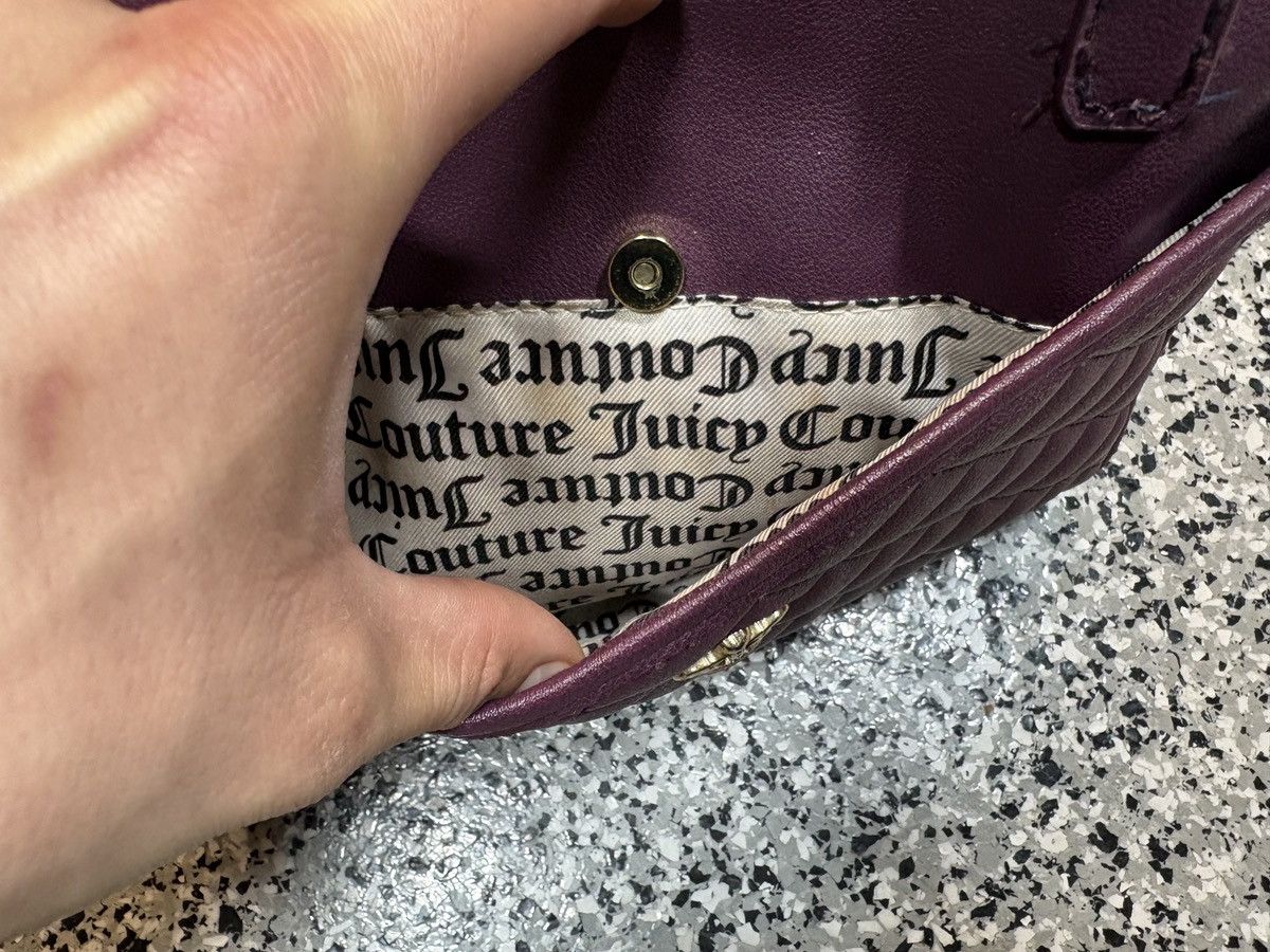 Juicy Couture Vintage Y2K Juicy Couture Violet Quilted Leather Handbag Size ONE SIZE - 10 Thumbnail