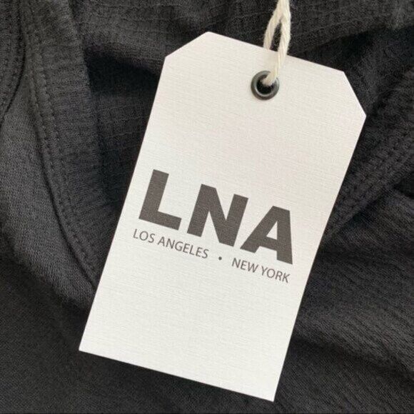 Other LNA Women's Tank Dress High Low Sleeveless Gauze Black XS Size XS / US 0-2 / IT 36-38 - 9 Thumbnail