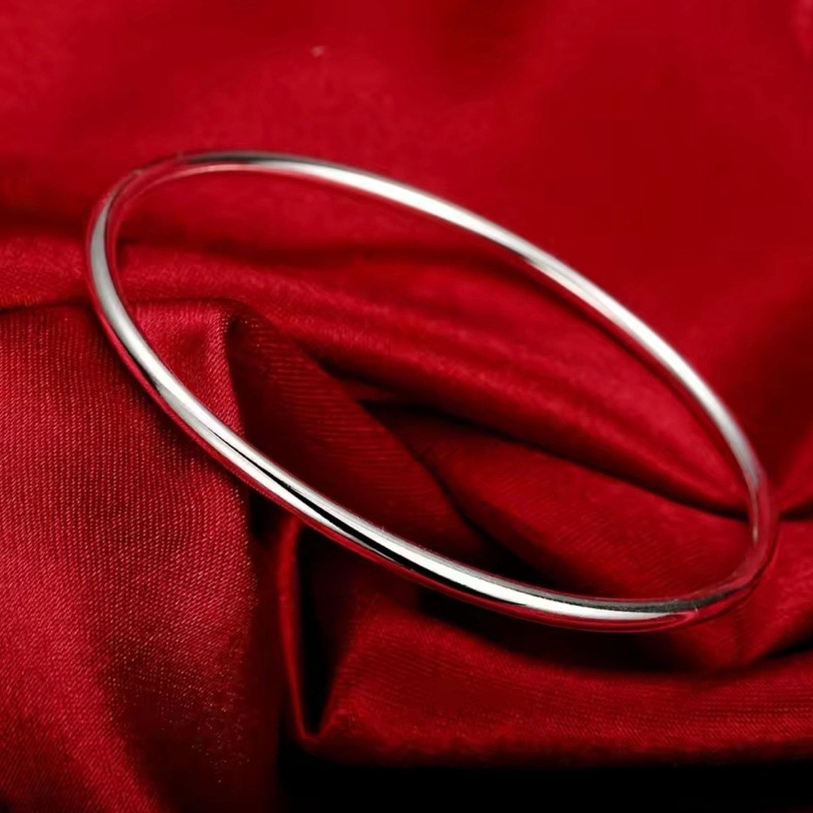 Other Silver Women's Bangle Cuff Bracelet Size ONE SIZE - 5 Thumbnail