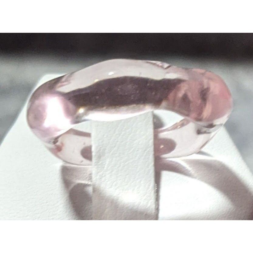 Other Abstract Pastel Pink Translucent Fashion Ring Size 8 Size ONE SIZE - 3 Thumbnail
