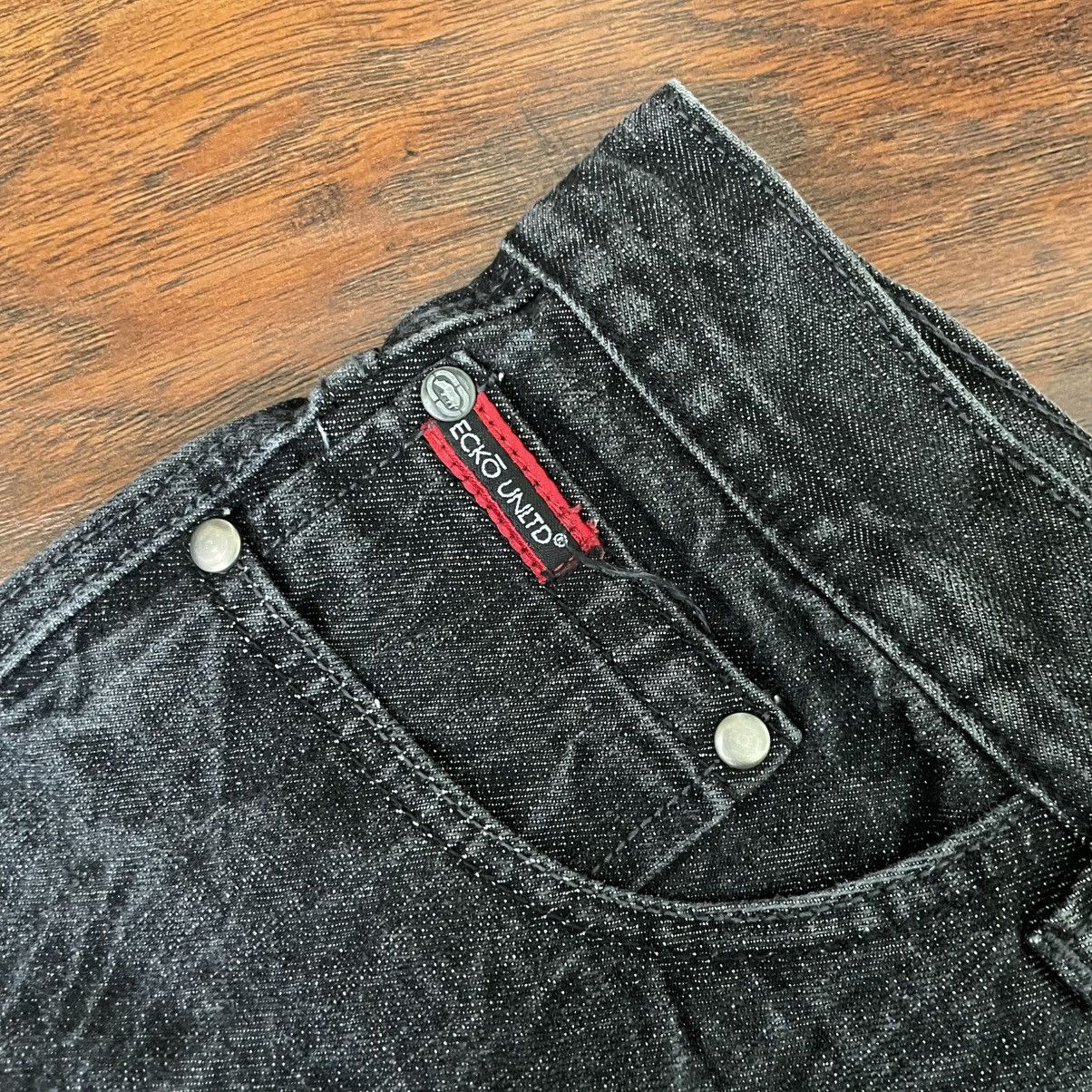 Ecko Unltd. Ecko United Baggy Black Jeans Size US 30 / EU 46 - 4 Thumbnail