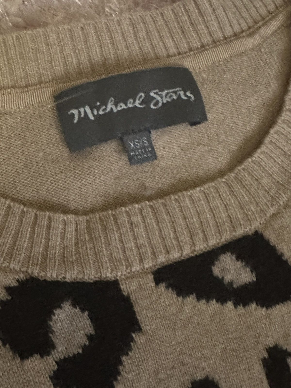 Michael Stars Michael Stars Leopard Print Wool Blend Sweater Size Small Size S / US 4 / IT 40 - 2 Thumbnail