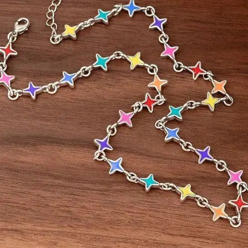 VIBE Kobashi x Emiko Multicolor Star Chain Necklace Size ONE SIZE - 2 Thumbnail