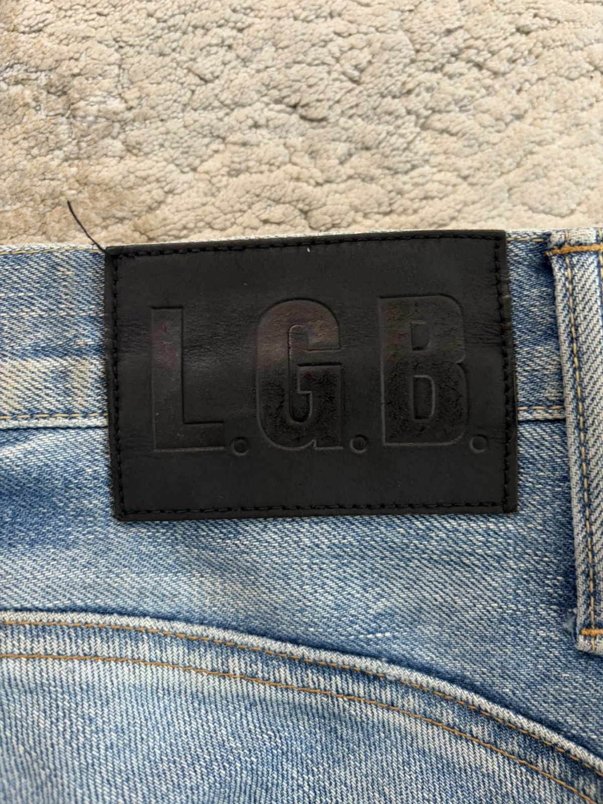 Le Grande Bleu (L.G.B.) LGB Lazy Wolf Denim Light Wash Size US 30 / EU 46 - 7 Thumbnail