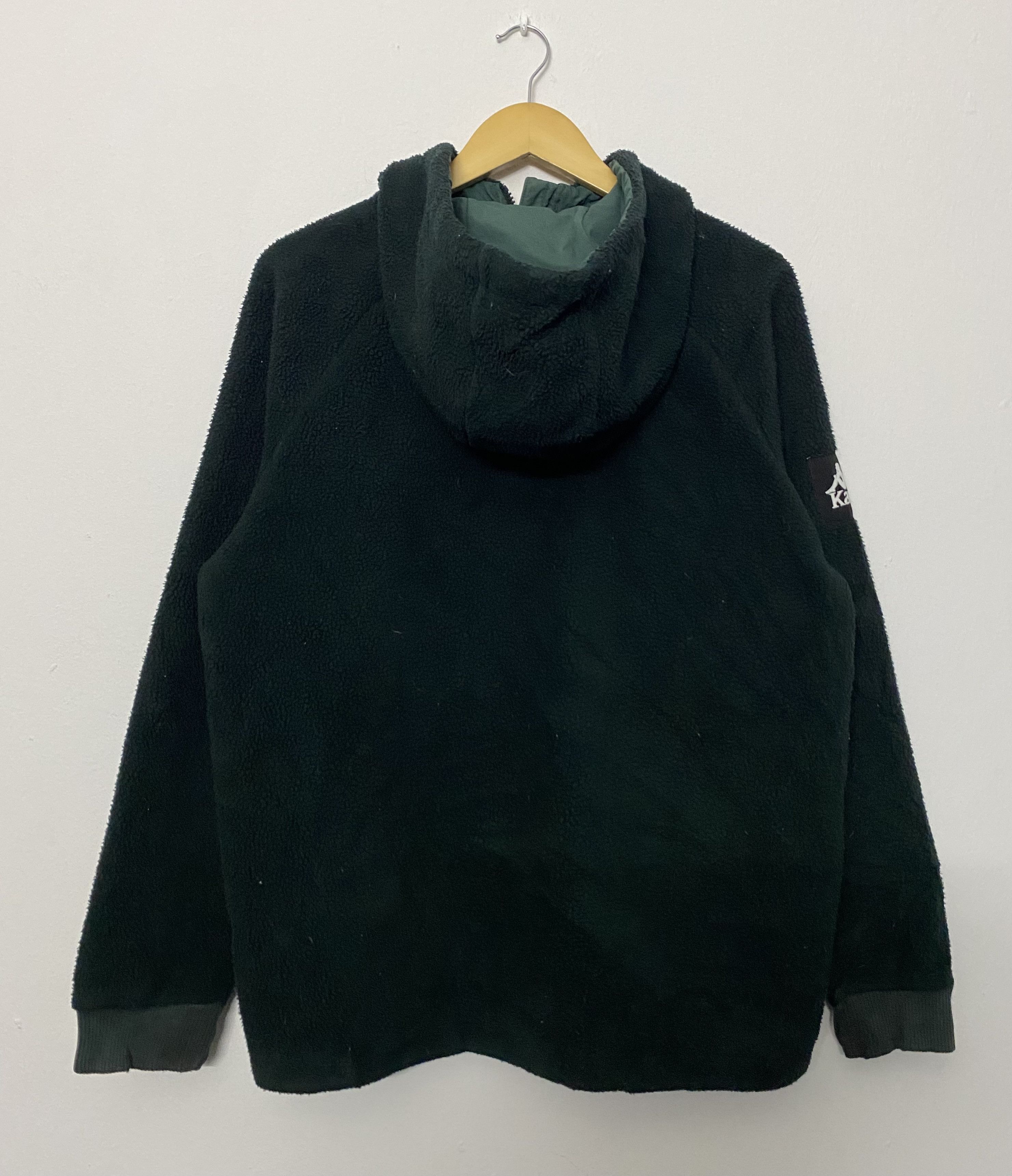 Kappa Vintage Kappa Deep Green Fleece Pullover Hoodie Medium Size US M / EU 48-50 / 2 - 2 Thumbnail