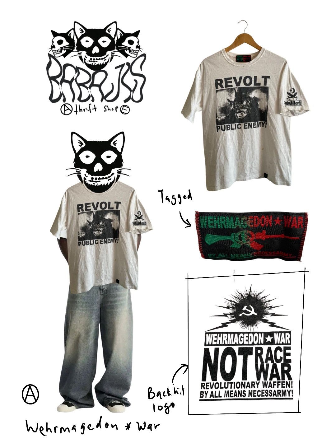 Other Wehrmagedon*War (REVOLT - PUBLIC ENEMY) Size US L / EU 52-54 / 3 - 1 Thumbnail