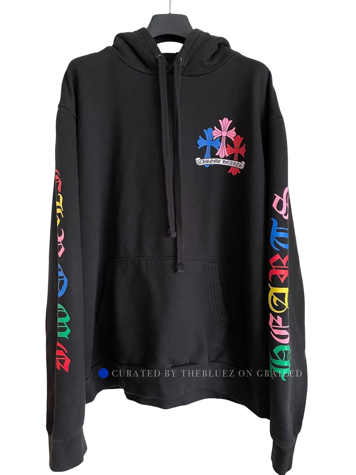 Chrome Hearts Multi Colored Cross Print Hoodie Size US L / EU 52-54 / 3 - 1 Thumbnail