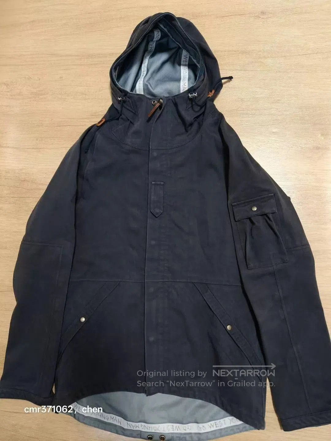 Visvim Blue Hooded Light Jacket with Pockets - Size M. Size US M / EU 48-50 / 2 - 1 Thumbnail