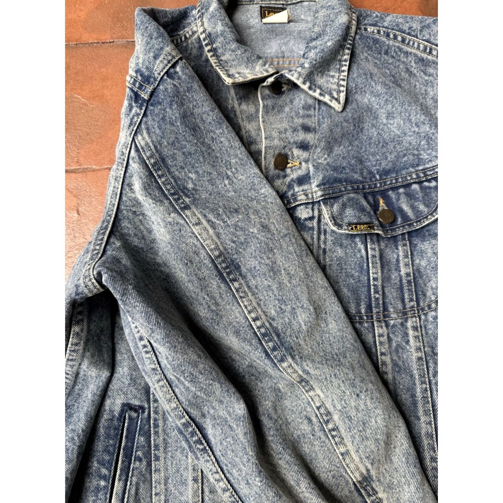 Lee VINTAGE Lee Riders Denim Jean Trucker Jacket Large USA Made Size US 33 - 6 Thumbnail