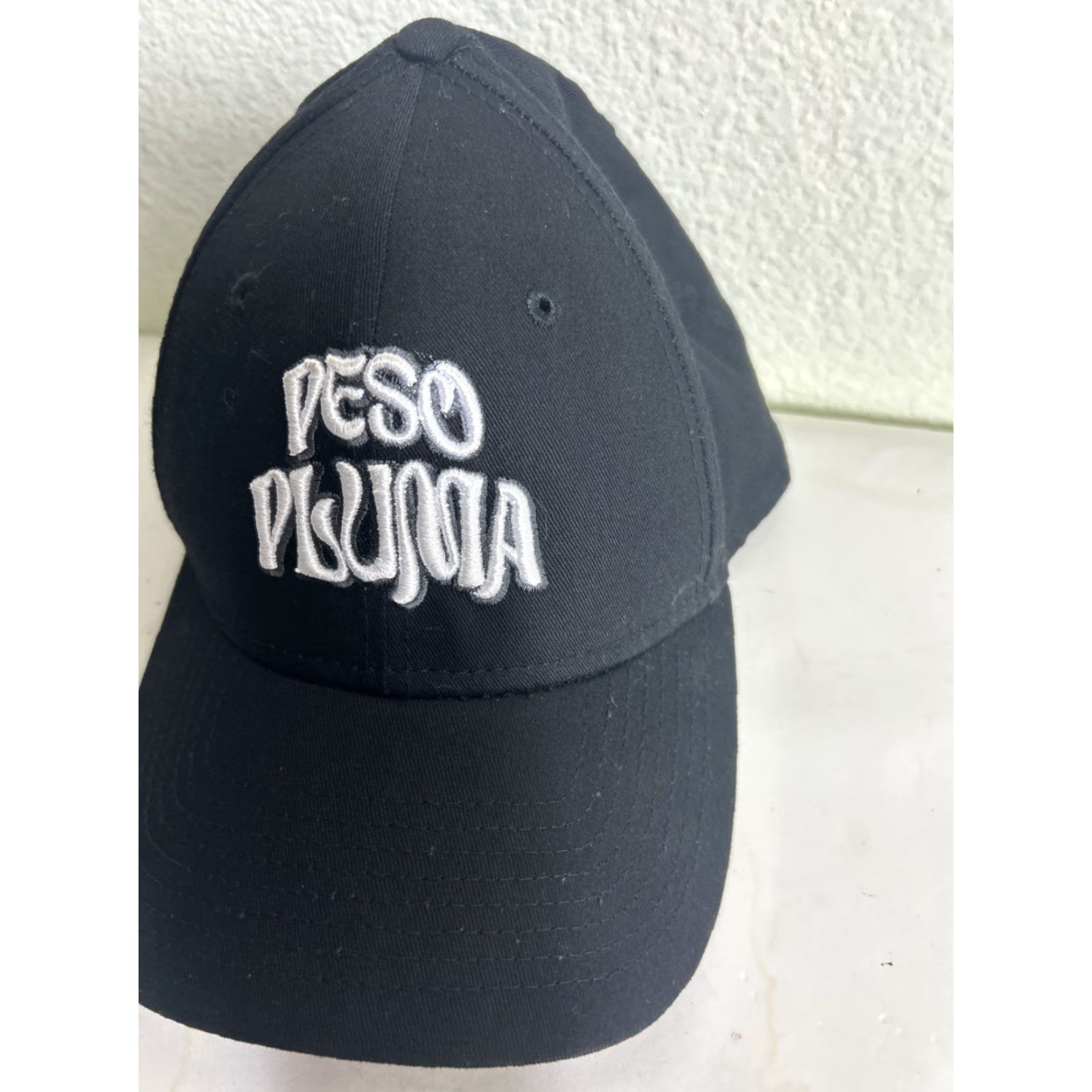 New Era New Era Strapback Hat Peso Pluma Black White Embroidery Adjustable Baseball Cap Men One Size Black Size ONE SIZE - 4 Thumbnail