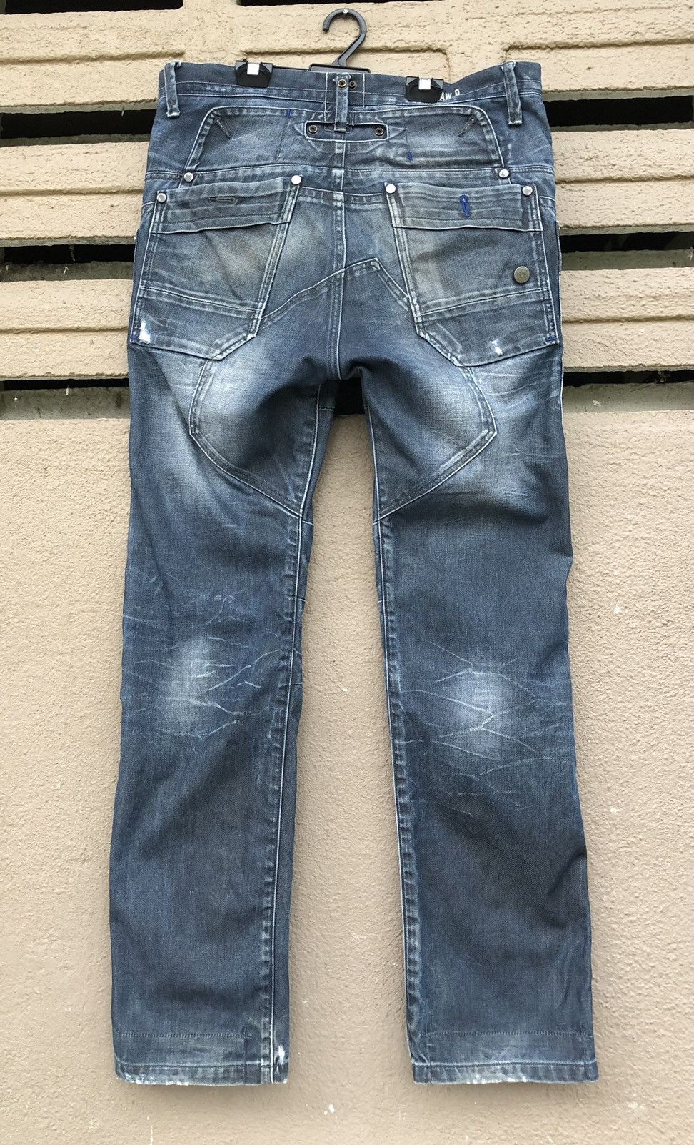 G-Star Vintage G-Star General Tapered Extract Straight Cut Jeans Size US 33 - 11 Thumbnail