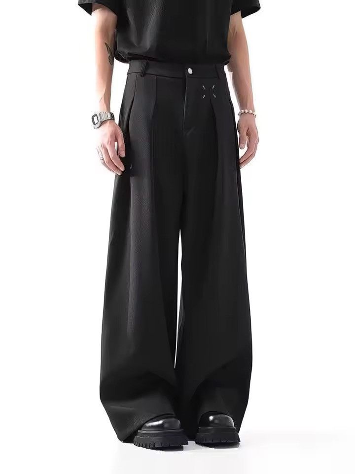 Vintage Extreme Wide Leg Pleated Trousers Baggy Pant Size US 37 - 6 Thumbnail