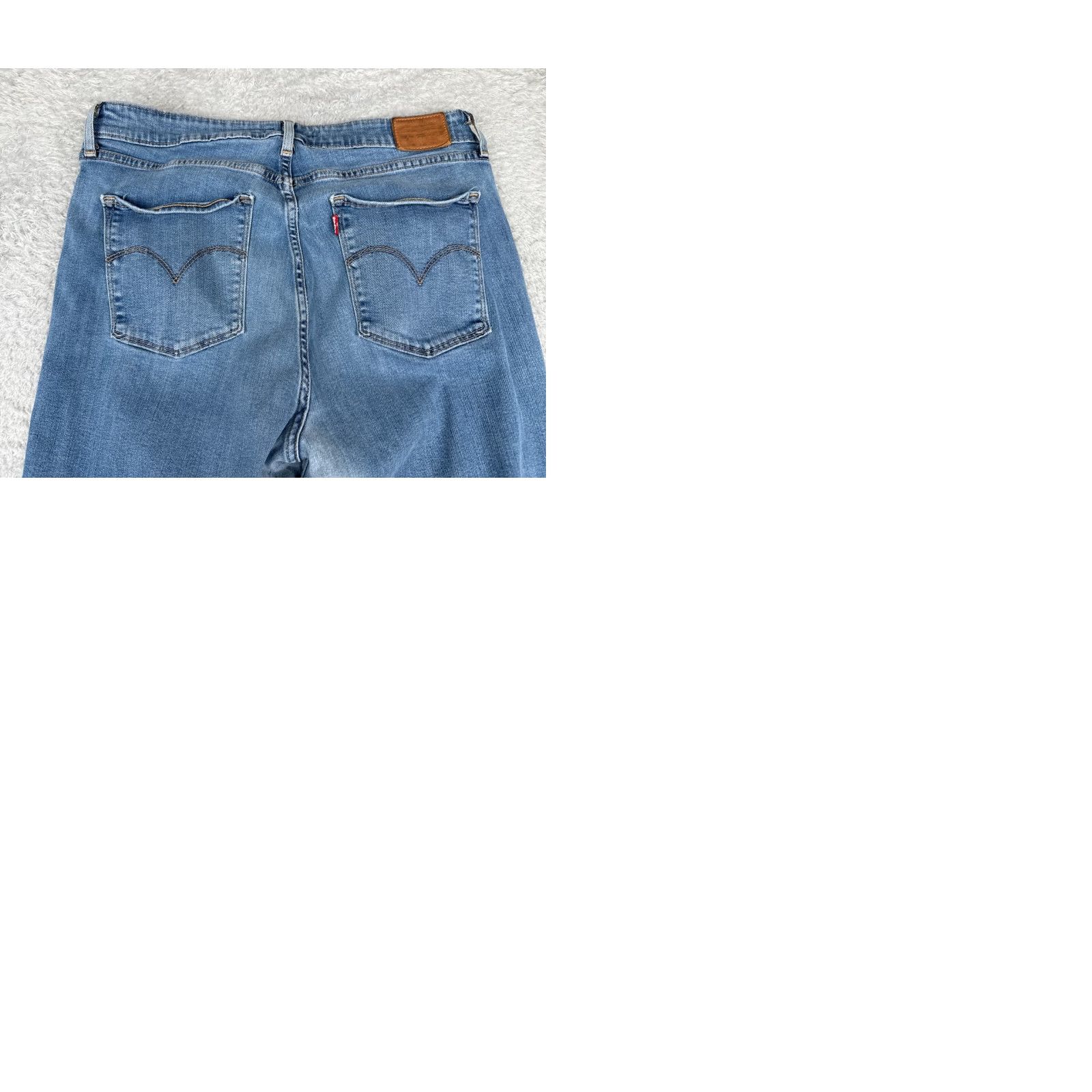 Levi's Levi's Jeans Women 32 Blue Denim Skinny High Rise 700 Series Regular Inseam 29 in 5-Pocket Cotton Blend Distressed Mid Rise Size 24" / US 00 / IT 34 - 11 Thumbnail