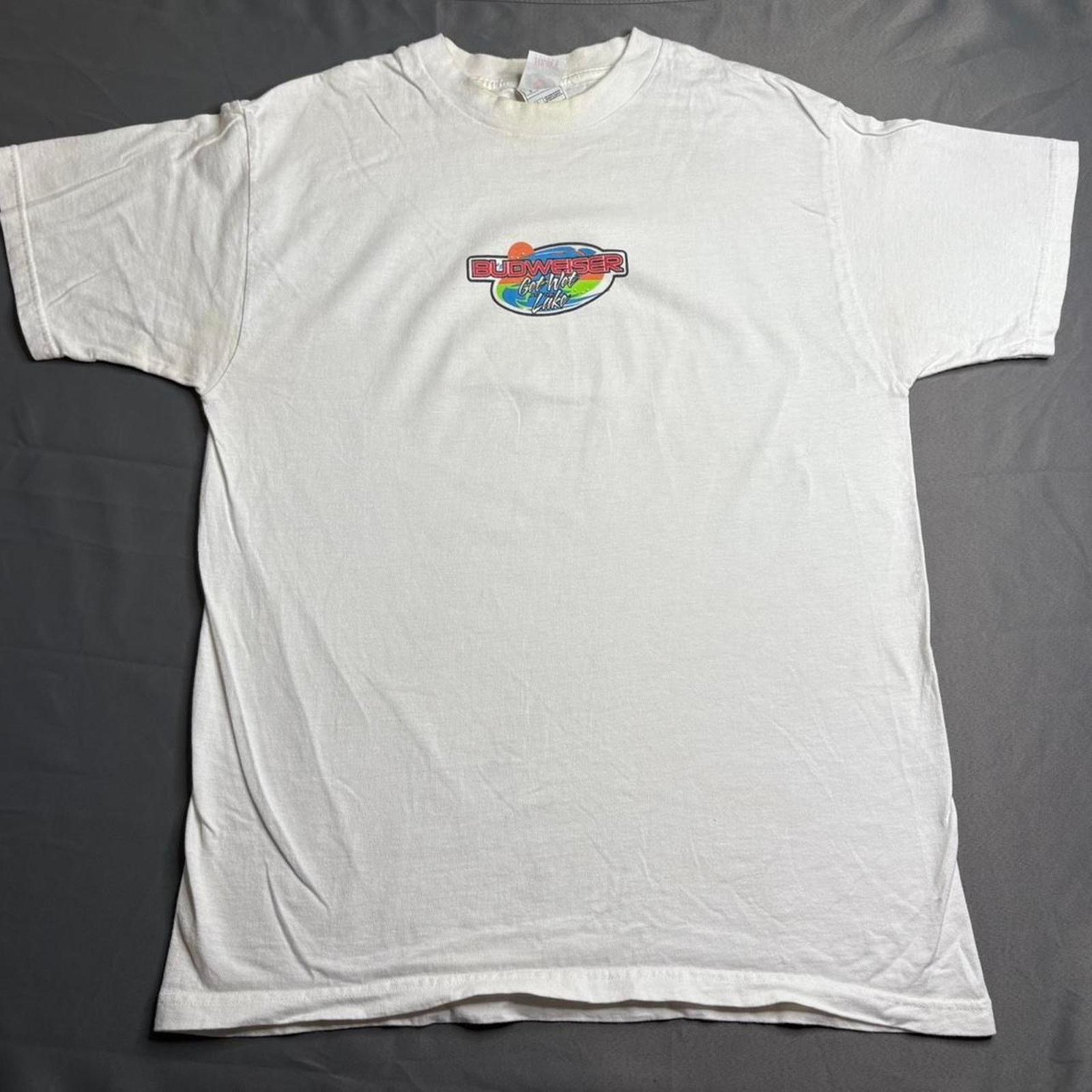 Fruit Of The Loom Vintage shirt Budweiser “get wet at the lake” 2000s szl Size US L / EU 52-54 / 3 - 2 Thumbnail