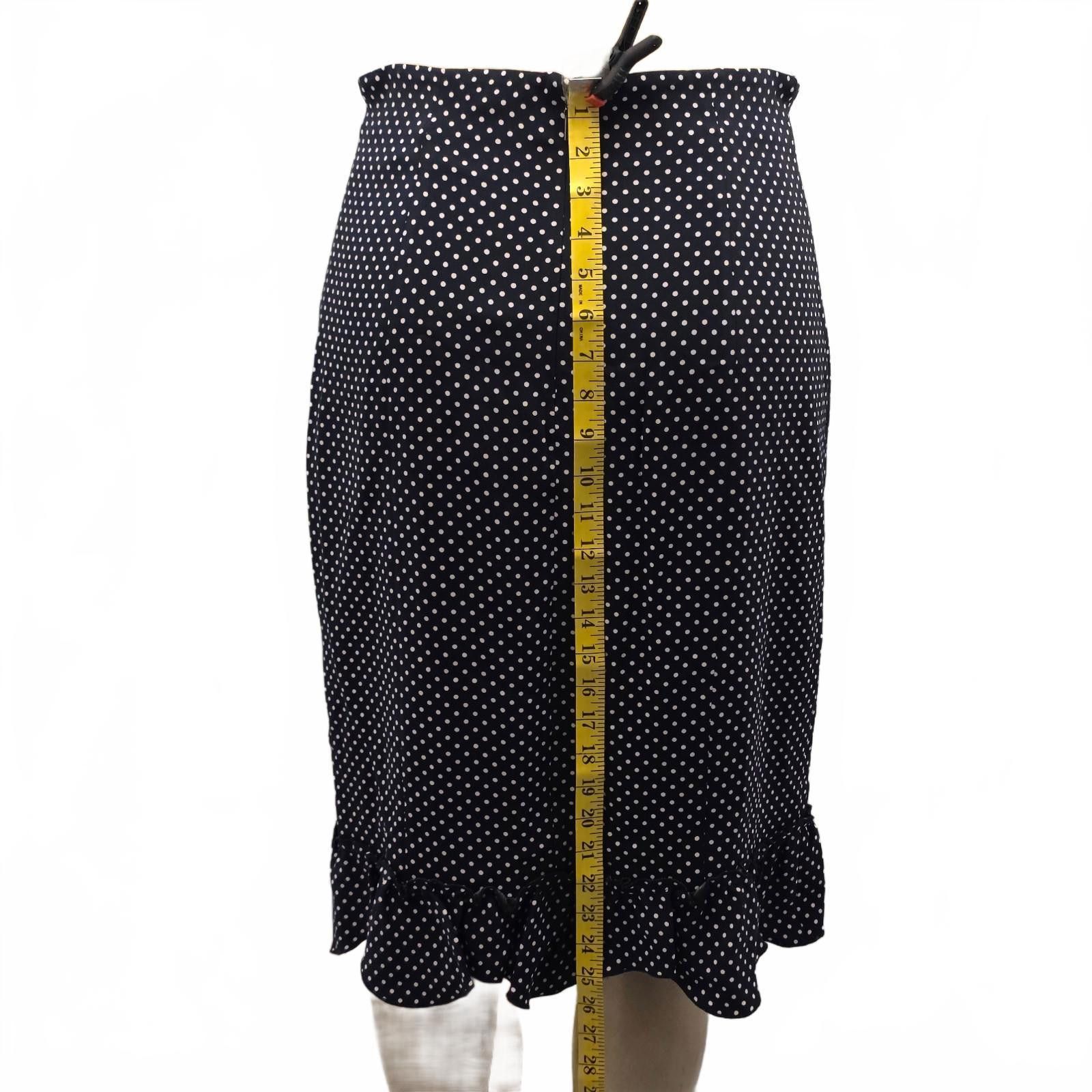 Rebecca Taylor Rebecca Taylor Silk Blue Polka Dot Ruffle Skirt NWT 10 $375 Size 32" / US 10 / IT 46 - 10 Thumbnail