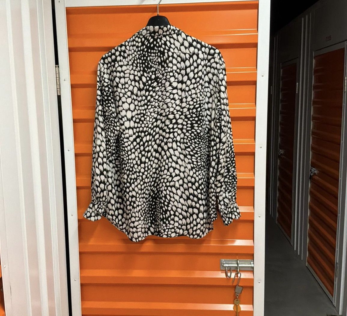 Celine Celine Shirt Abstract Feather Print Buttons Up size 42 Size M / US 6-8 / IT 42-44 - 4 Thumbnail