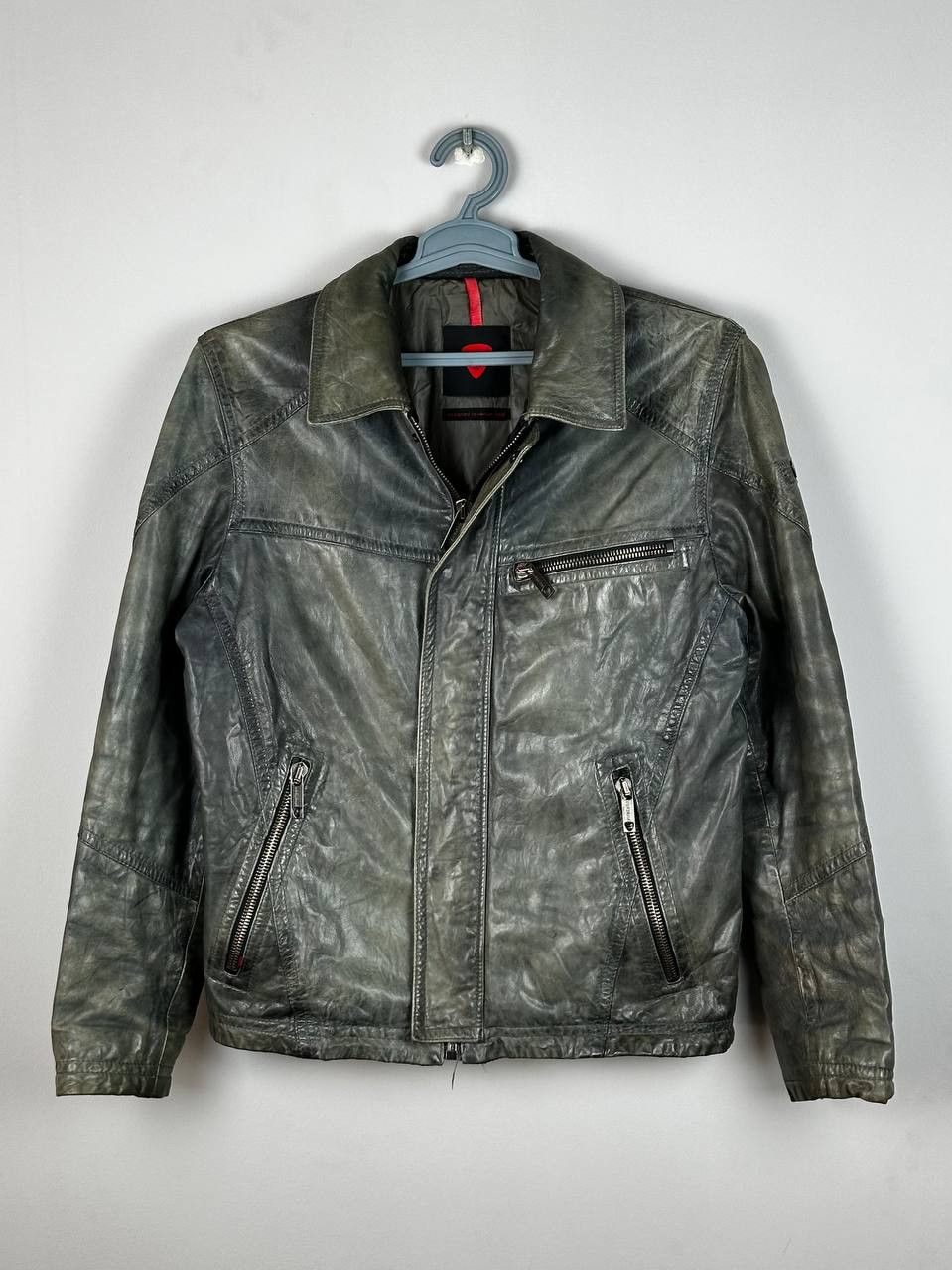 Strellson Strellson Nappa Goat Leather Aviator Jacket Size US M / EU 48-50 / 2 - 1 Thumbnail