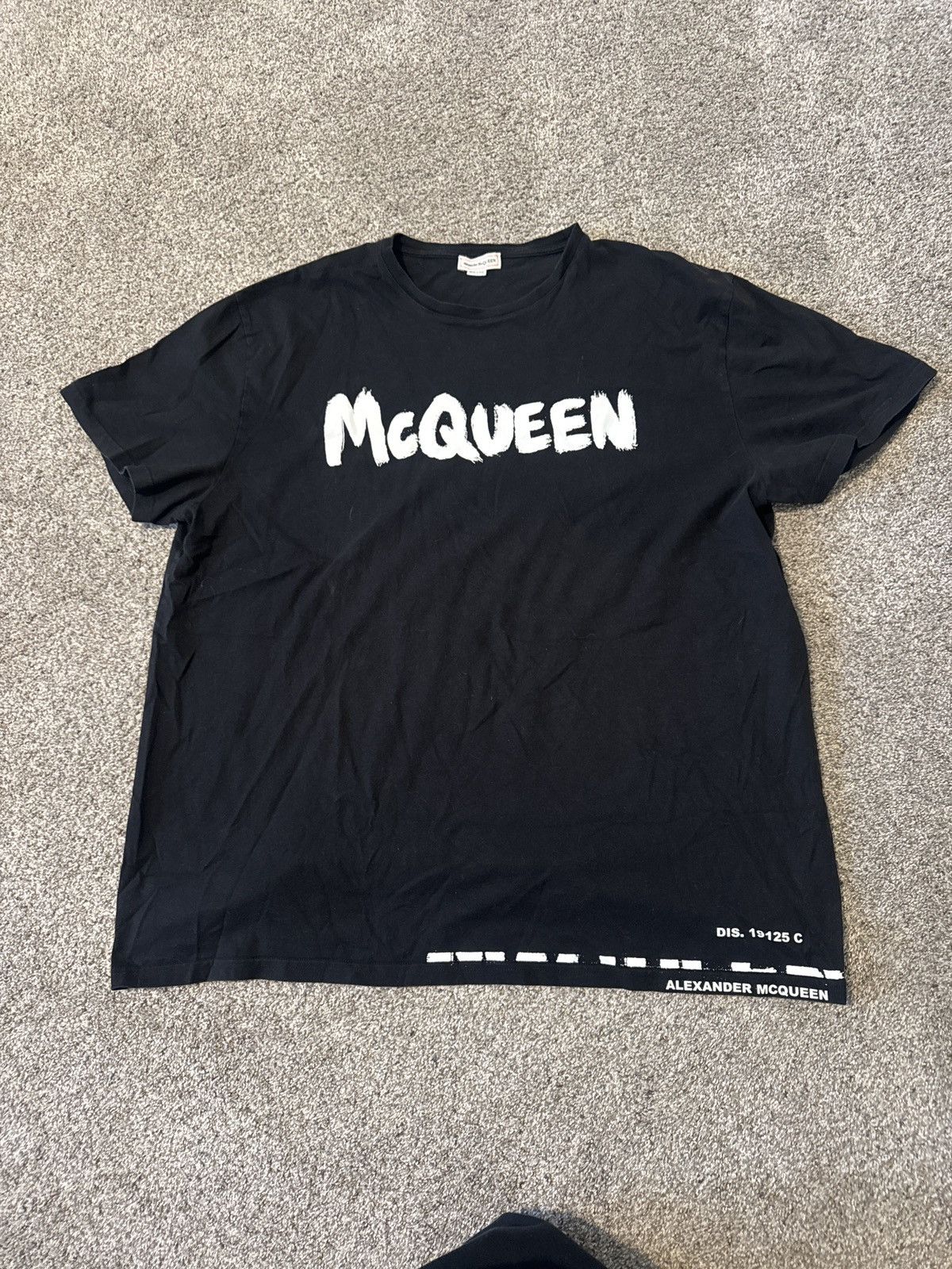 Alexander McQueen Alexander McQueen Graffiti Logo T-Shirt Size US XL / EU 56 / 4 - 1 Thumbnail