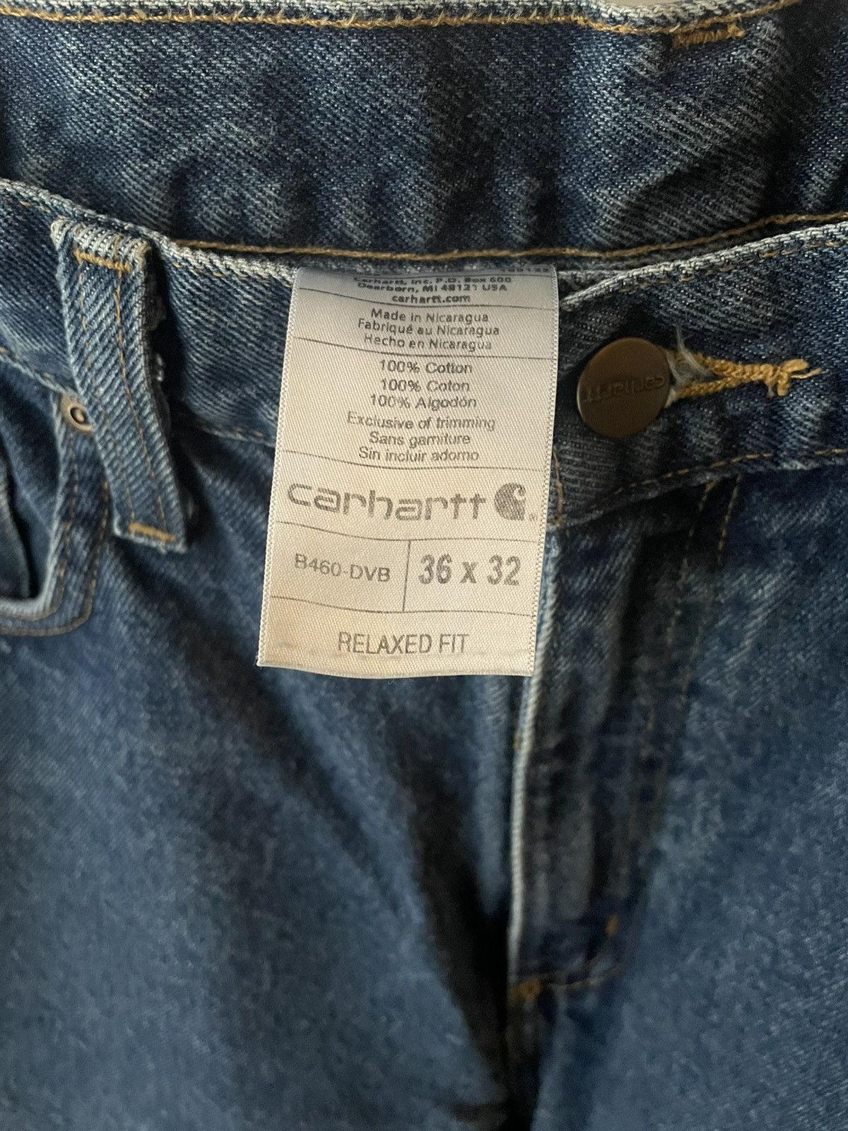 Carhartt Carharrt Blue Denim Jeans Size US 36 / EU 52 - 6 Thumbnail