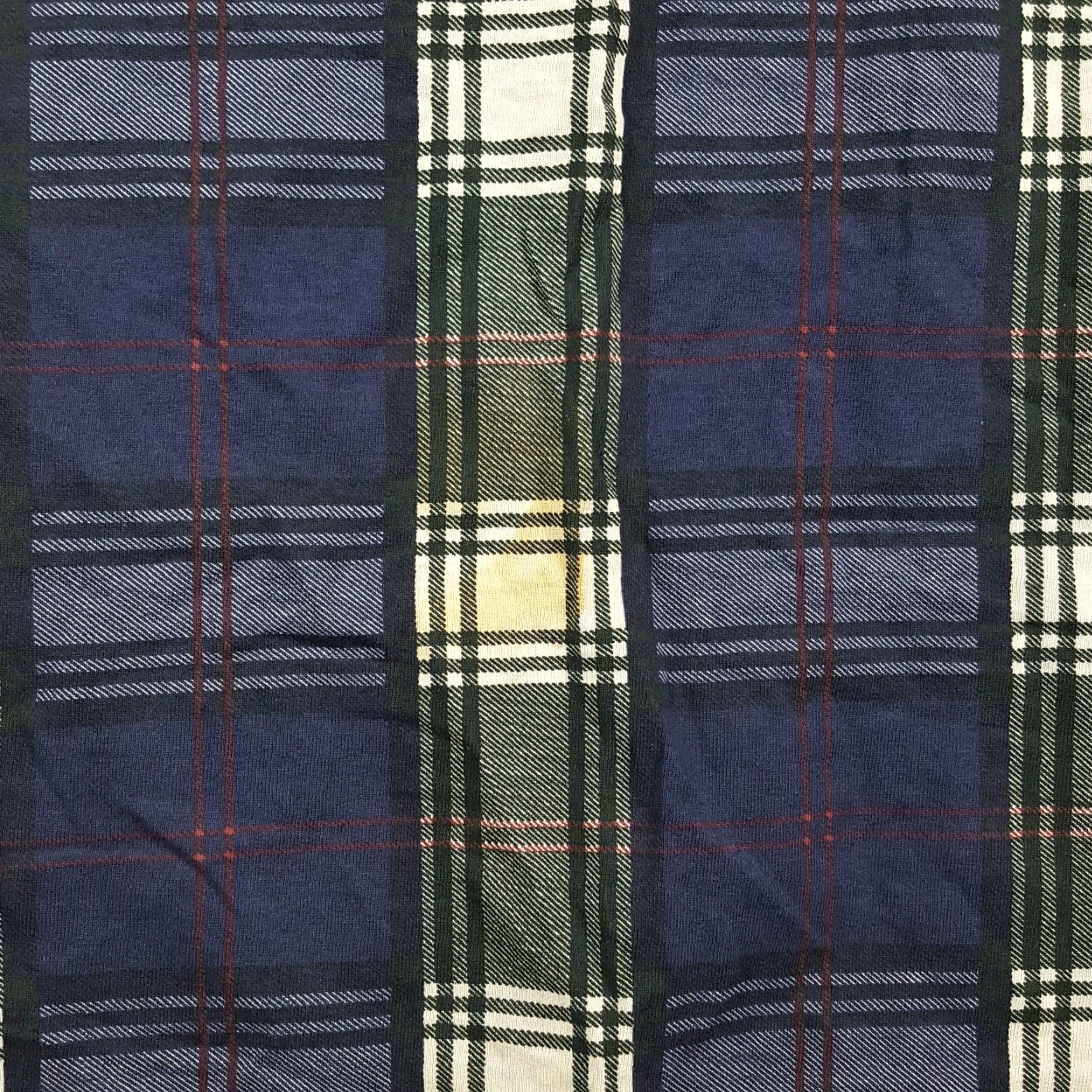Vintage VINTAGE MunsingWear Polo Shirt Men Large Blue Plaid 90s Casual Work Thick Cotton Size 42R - 7 Thumbnail