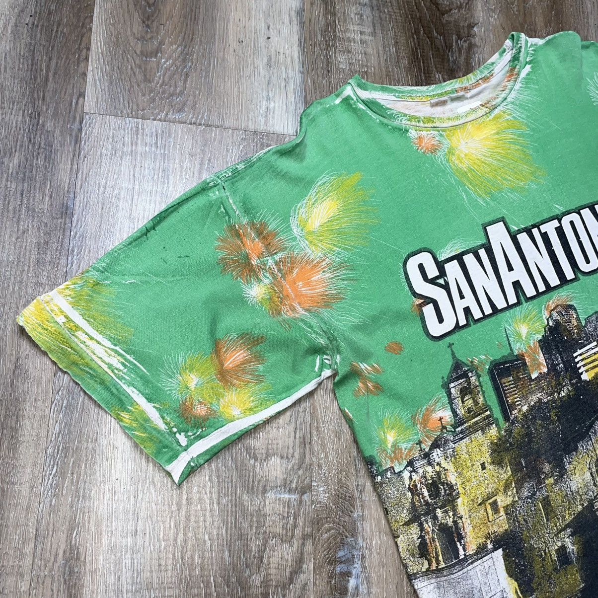 Vintage San Antonio Texas Vintage All Over Print Tee Shirt Men Large Size US L / EU 52-54 / 3 - 4 Thumbnail