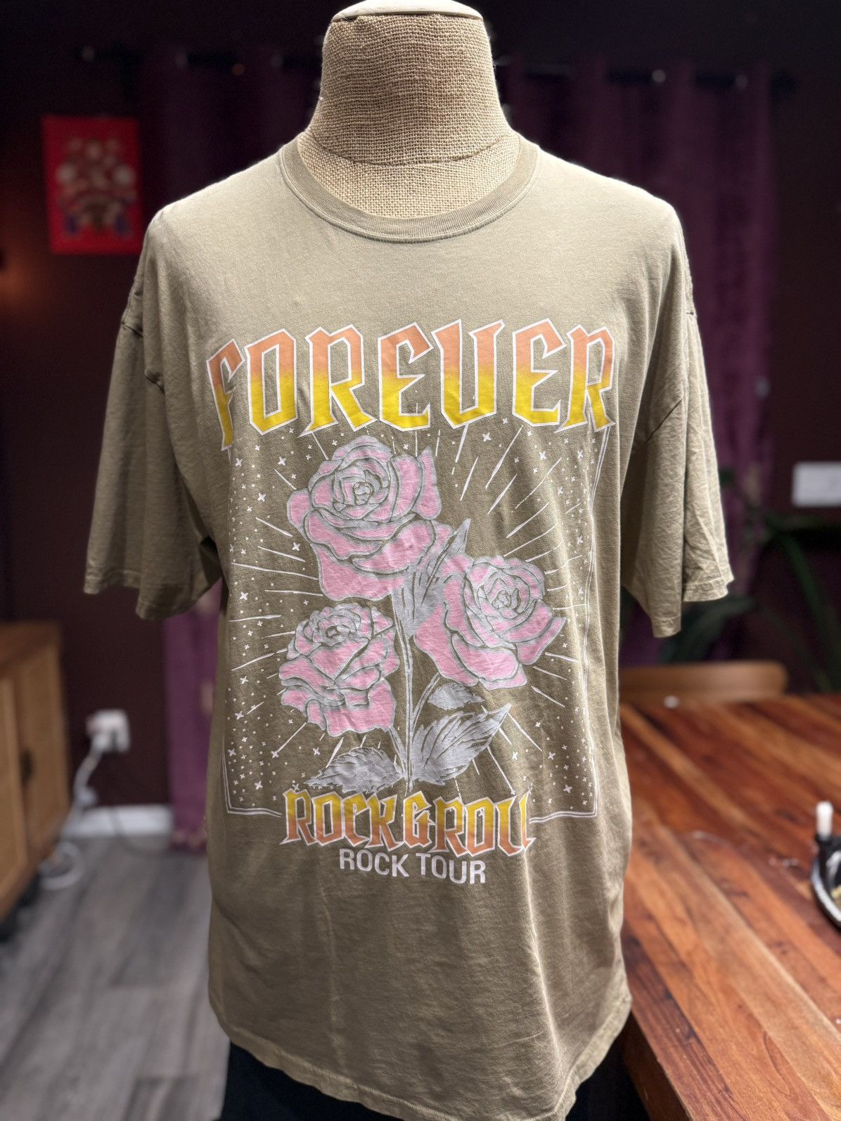 Other Forever Rock & Roll Tour Tee – Size L Size L / US 10 / IT 46 - 1 Thumbnail