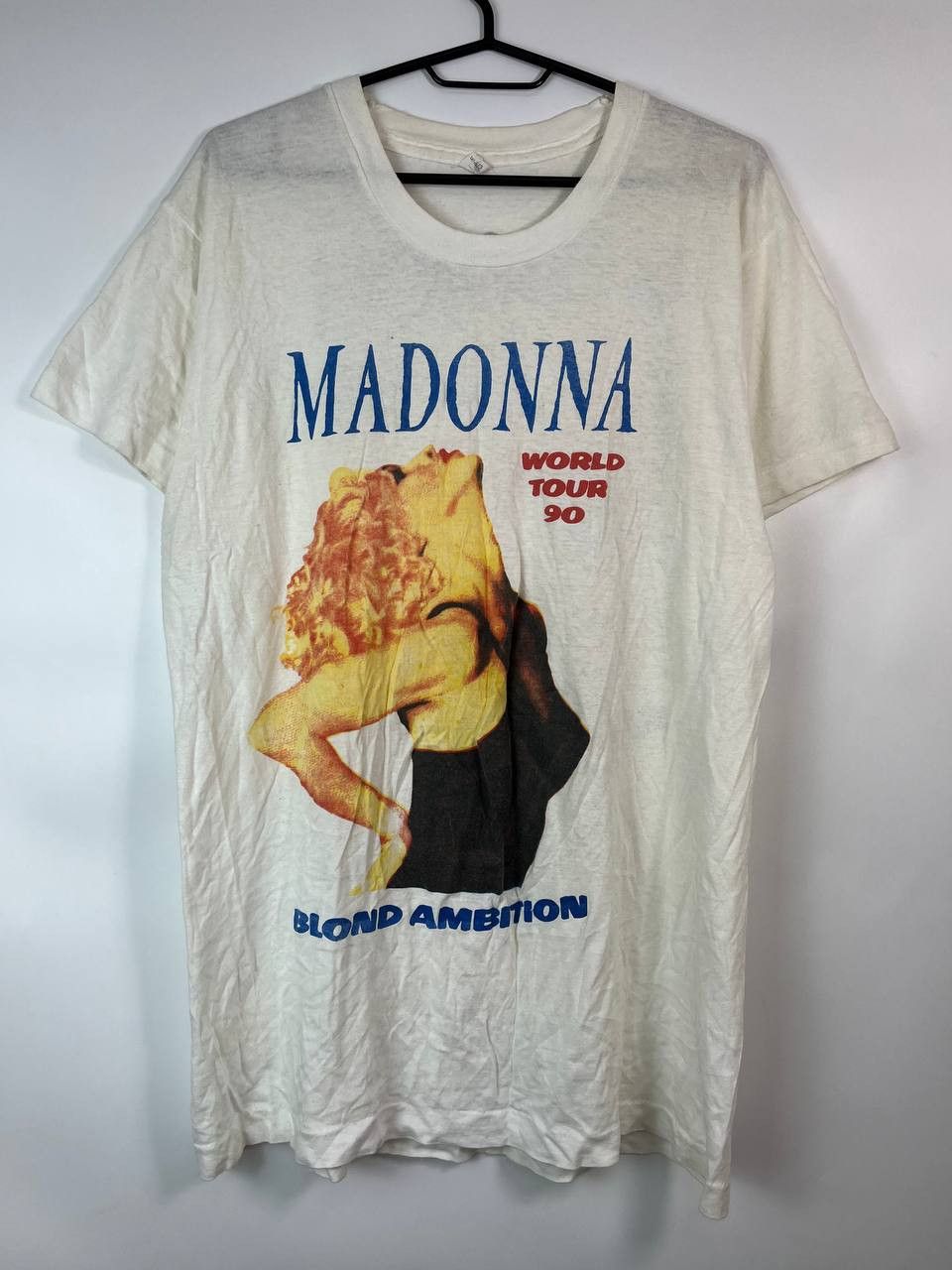 VINTAGE 1990 MADONNA BLOND AMBITION TOUR T-SHIRT SIZE XL