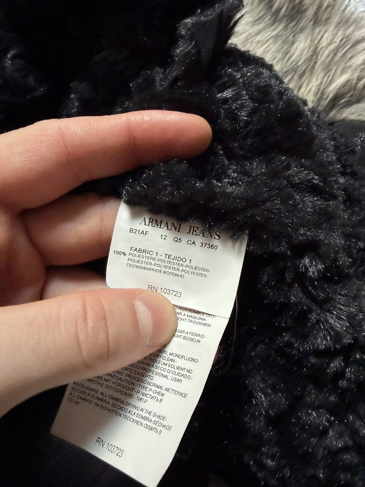 Giorgio Armani Rare! Rick Owens Style Faux Fur Short Jacket Y2K Opium Size M / US 6-8 / IT 42-44 - 10 Thumbnail
