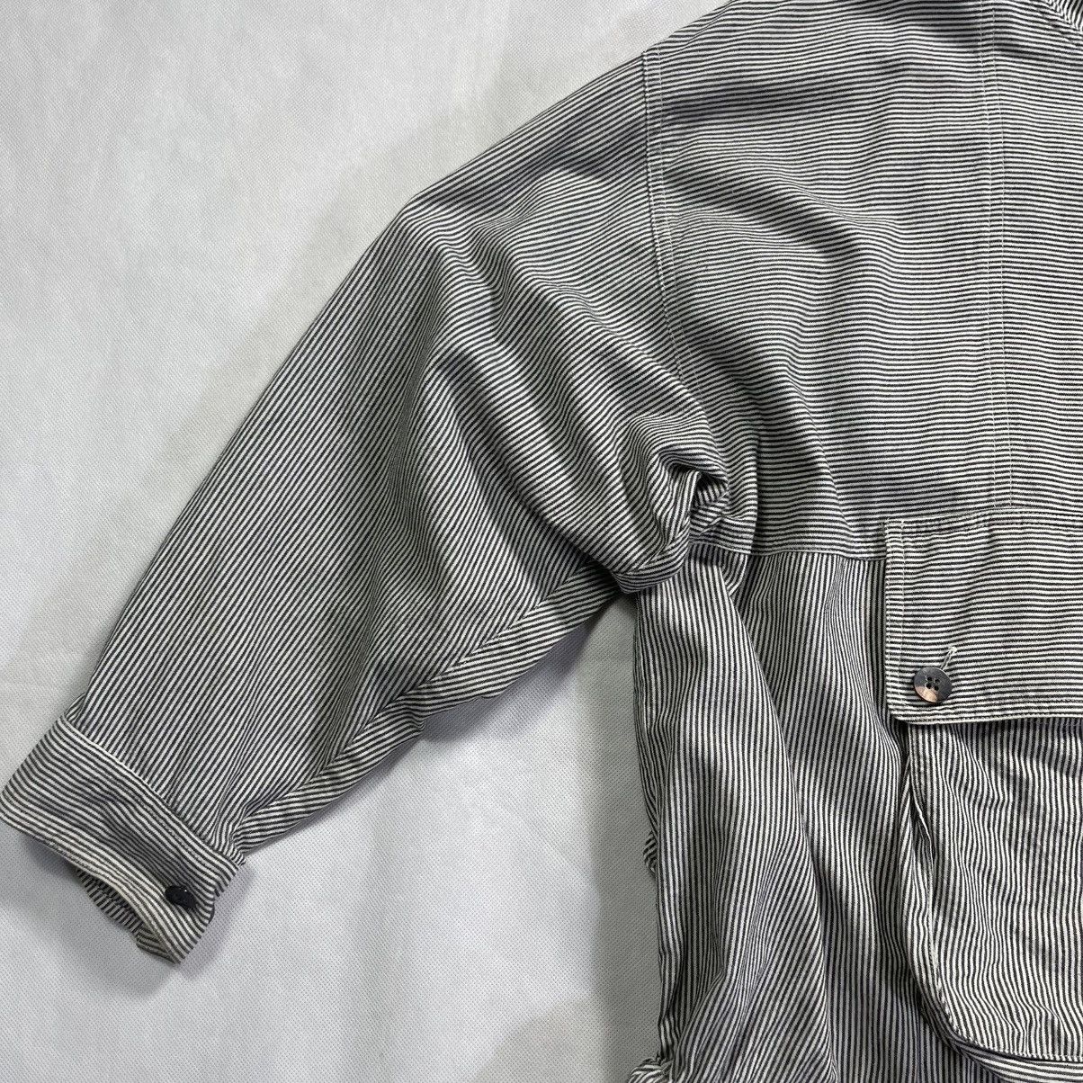 Issey Miyake Rare! Vintage Archive Issey Miyake Hickory Hoodie Dress Size XL / US 12-14 / IT 48-50 - 10 Thumbnail
