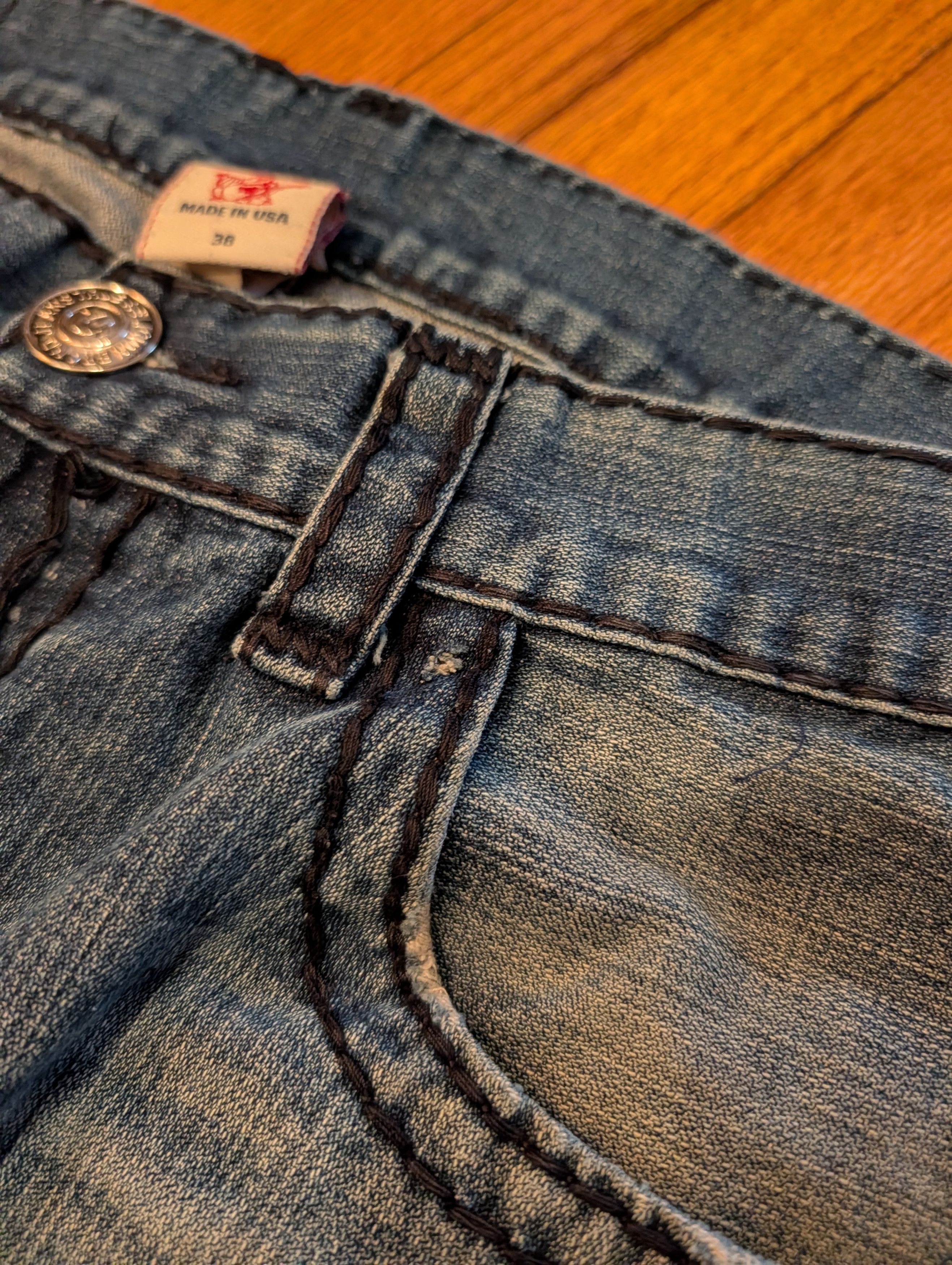 True Religion True Religion Ricky Super T Jeans Made in USA Triple Stitch Size US 38 / EU 54 - 12 Thumbnail